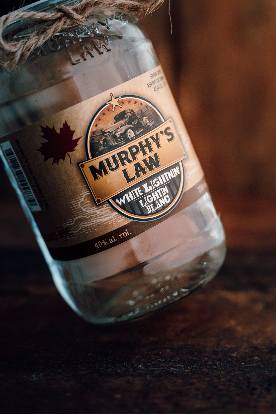 Murphy's Law White Lightnin' Moonshine | Murphy's Law Distillery Ltd